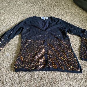 Cardigan with sequence